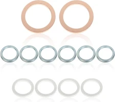 RACOONA 12PCS Crush Washer Kit,Transfer and Differential Case Drain Plug... 