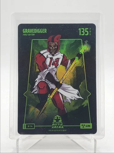 STEFON DIGGS GRAVEDIGGER 2025 BO JACKSON BATTLE ARENA GLOW 1ST ED FOIL B Q5918