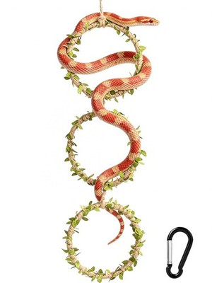Duseu Snake Climbing Rings for Ball Python & Corn Snake, 1PC, Green