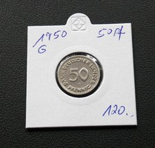 BRD  50 Pfennig  1950 G , selten