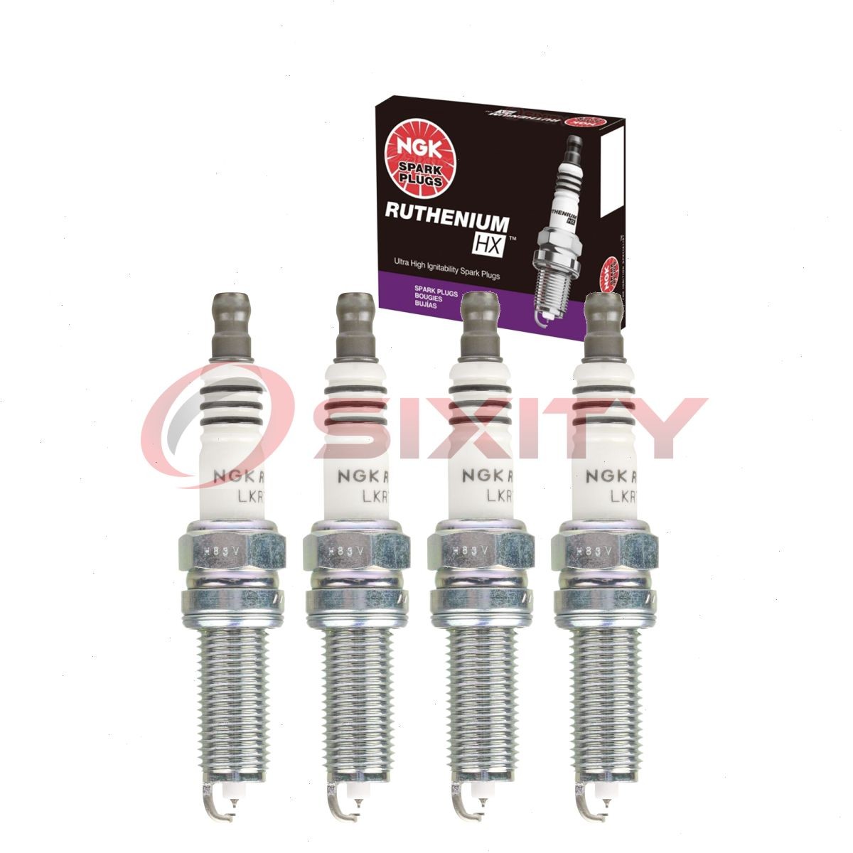 4 pc NGK Ruthenium HX Spark Plugs for 2014-2018 Kia Forte 1.8L 2.0L L4 sv