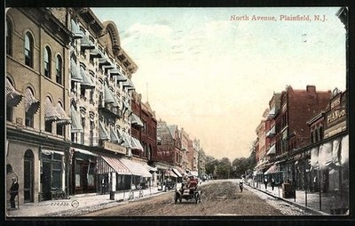Ansichtskarte Plainfield, NJ, North Avenue 1908 