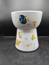 Pixar Finding Nemo forma corta elevada cerámica gato cuenco 1 taza Disney masticable