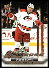 2015-16 Upper Deck UD Canvas YG (B) Jaccob Slavin Rookie Carolina Hurricanes