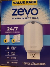 Zevo Flying Insect Fly Trap (1 Device & 3 Refill)