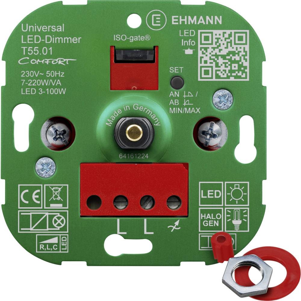 Variateur rotatif Ehmann 5500x0100 pour supprimer le scintillement des ampoules LED