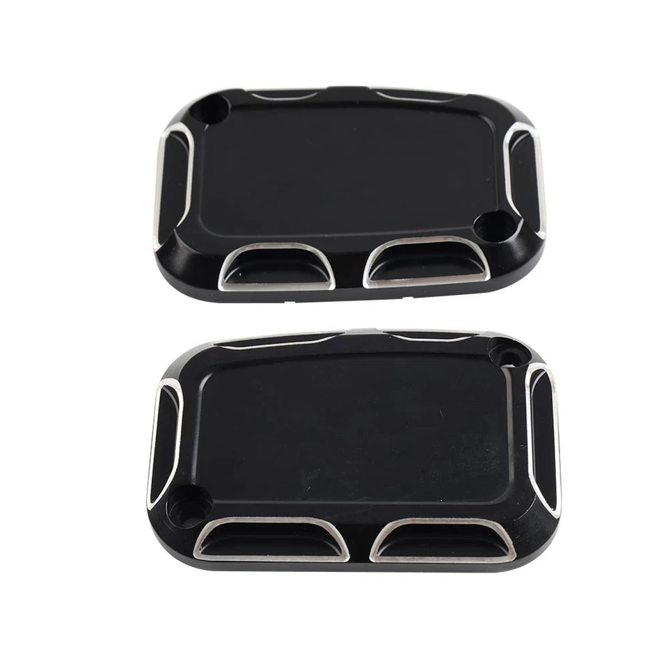 2x Front Brake Master Cylinder Covers Fit Harley Street Glide Road King V-Rod - Изображение 2 из 4