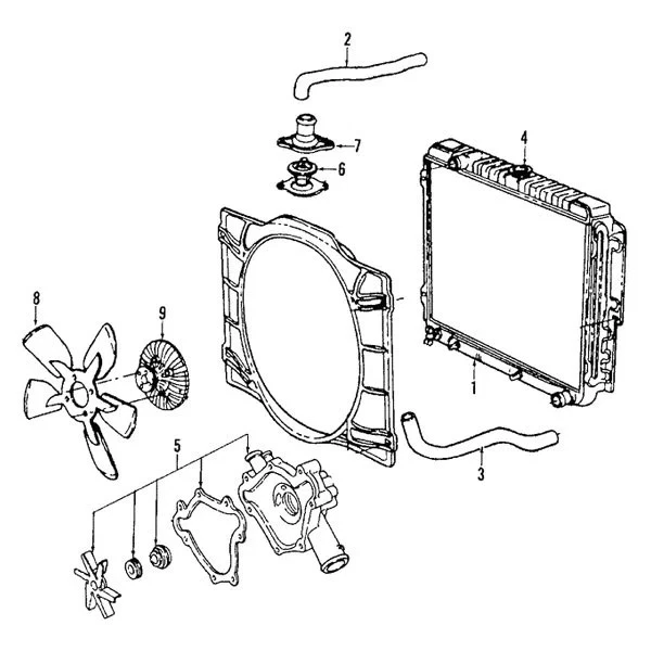 For Dodge Ram 1500 2002-2003 Mopar 52028185AC Engine Coolant Thermostat Foto 2 de 2