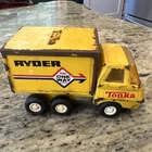 VTG 1970s Mini Tonka Toy Pressed Steel Ryder Private Label Box Truck Beat Up