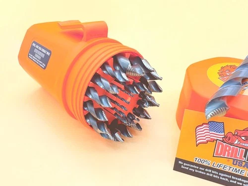 29 Pc Turbo Cobalt M42 Drill Bit Set Stepped Tip Drill Hog® Lifetime Warranty