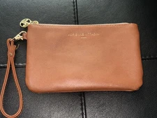 Adrienne Vittadini Cognac Charging Wallet Wristlet