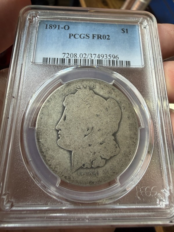 FR02 1891-O Morgan Silver Dollar PCGS Low Ball Coin