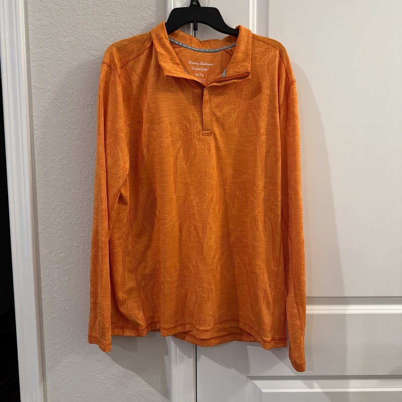 Tommy Bahama Polo Shirt Mens XL Palm Coast Island Zone Long Sleeve 