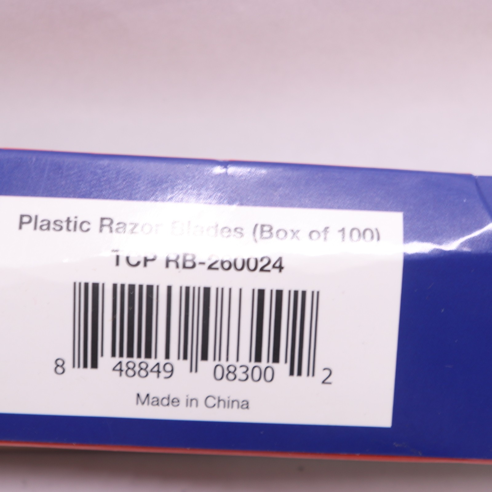 TCP Global Plastic Razor Scraper Blade with Extra Sharp Chisel Edge RB-260024