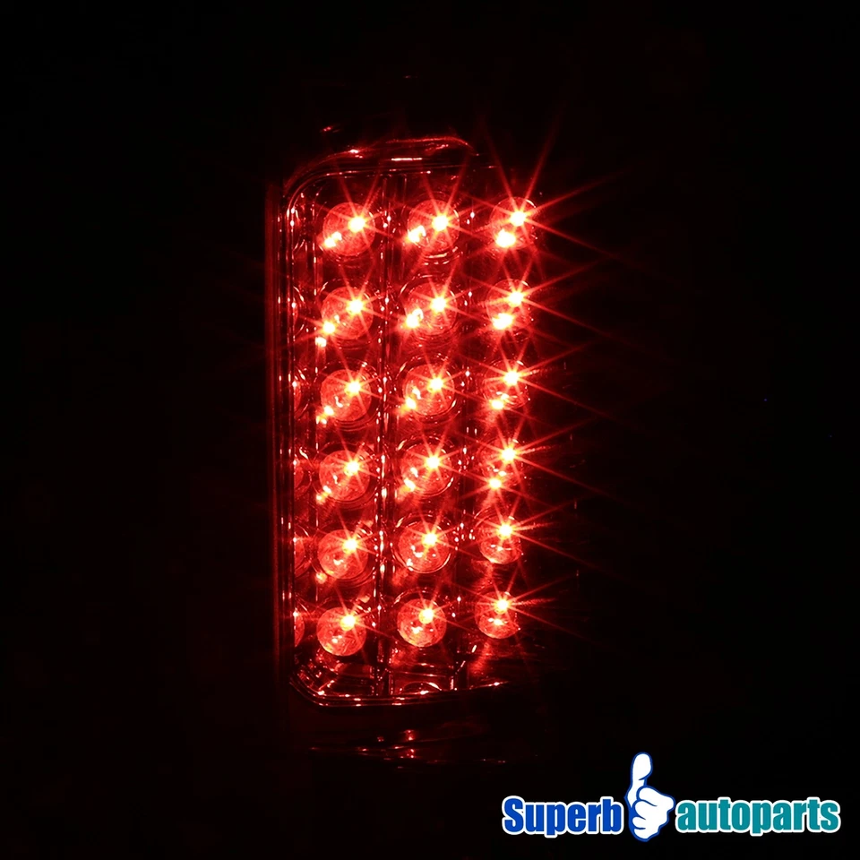 Fits 1999-2002 Chevy Silverado/ GMC Sierra 1500 2500 LED Brake Tail Lights 99-02 Foto 3 de 4