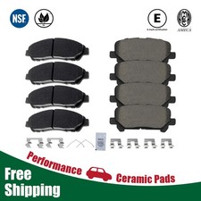 Front Rear Premium Ceramic Brake Pads Set For Honda Pilot Acura Mdx Zdx