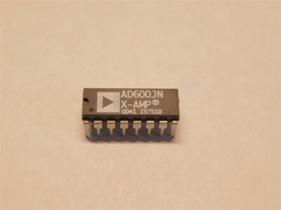 Analog Devices AD600JN Dual, Low Noise Wideband Variable Gain Op Amp IC 16-PDIP