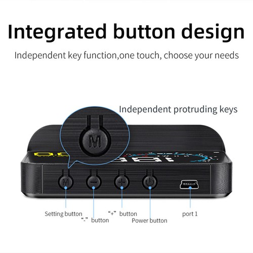 Universal Car GPS OBD2 Speedometer HUD Head UP Display Speed Temp Alarm HD $& - Picture 10 of 11