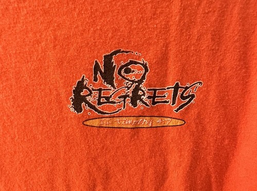 Camisa cristiana VINTAGE Y2K para hombre L naranja sin arrepentimientos Biblia Jesús SonTeez - Imagen 2 de 9