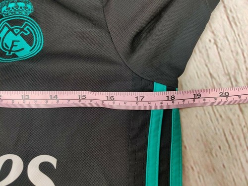 Fußball Trikot Fußball FC Real Madrid Spanien Away 2017/2018 Adidas Trikot Schwarz S - Bild 9 von 9