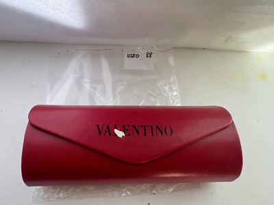 Valentino Red Hard Sunglasses/Eyeglasses Case Magnetic Snap