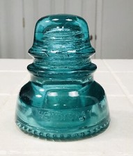 Vintage Hemingray 40 Aqua Deep Blue Made in USA Glass Insulator Lot 11