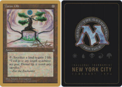 4x Zuran Orb - Mark Justice - 1996 ~ Near Mint Pro Tour E MTG Magic x4 4 Ultimat