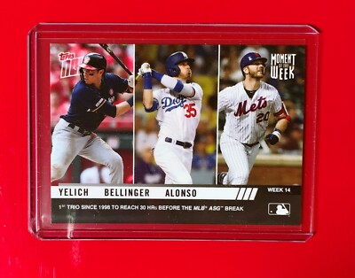 YELICH BELLINGER ALONSO - 2019 Topps NOW #MOW-14 - 30 HRs Before ASG Break   FS