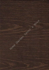 Dark Brown Wood Grain Vinyl Contact Paper Wallpaper Shelf  Liner Peel Stick USA