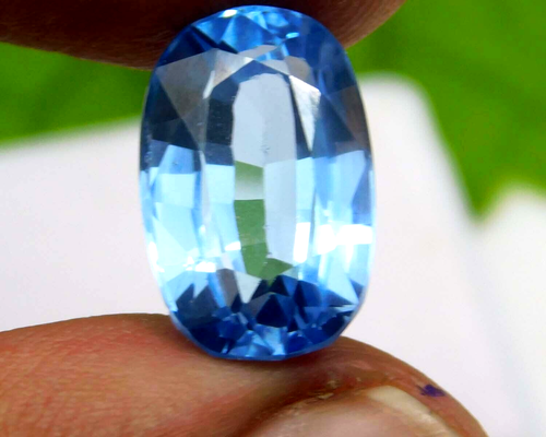 8.95 Ct Natural Ceylon Blue Sapphire Cushion Cut Certified Loose Gemstone