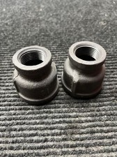 Lot of 2 New Reducer Coupling Malleable Iron Class 1-1/2" x 1"