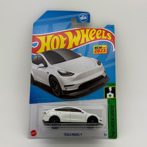 2023 Hot Wheels Tesla Model Y White - 1:64 #37/250