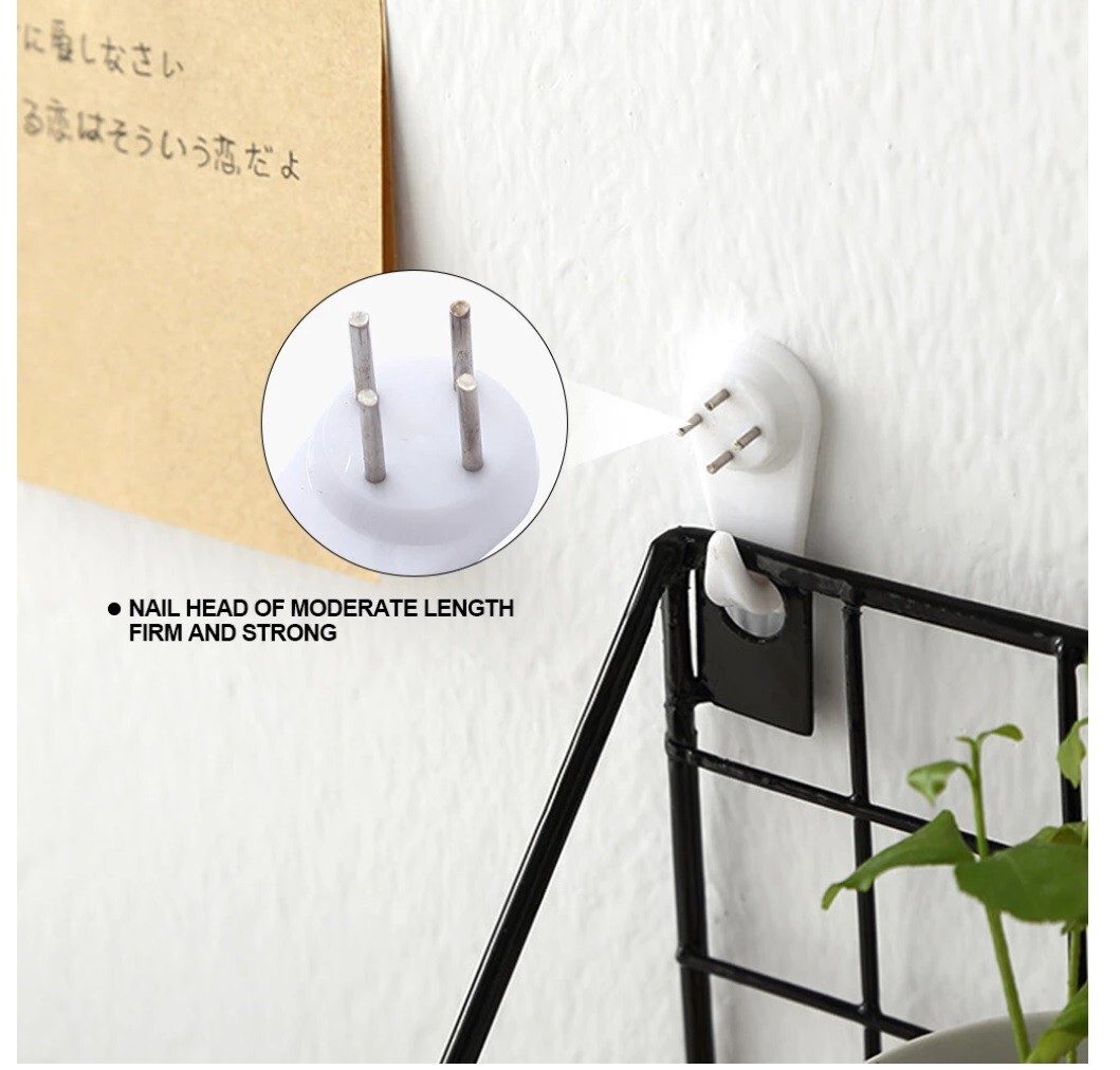 60 Ganci Per Foto – Dimensioni: 5 (40 X 20 Mm) – Con Chiodi/ganci Per Quadri /ganci Per Immagini/ganci Per Quadri - Foto 5