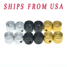 2pcs 43/64"(17mm)Diam. Aluminium Pot Knob w/ Set Screw fits Guitar/Bass/Efffects