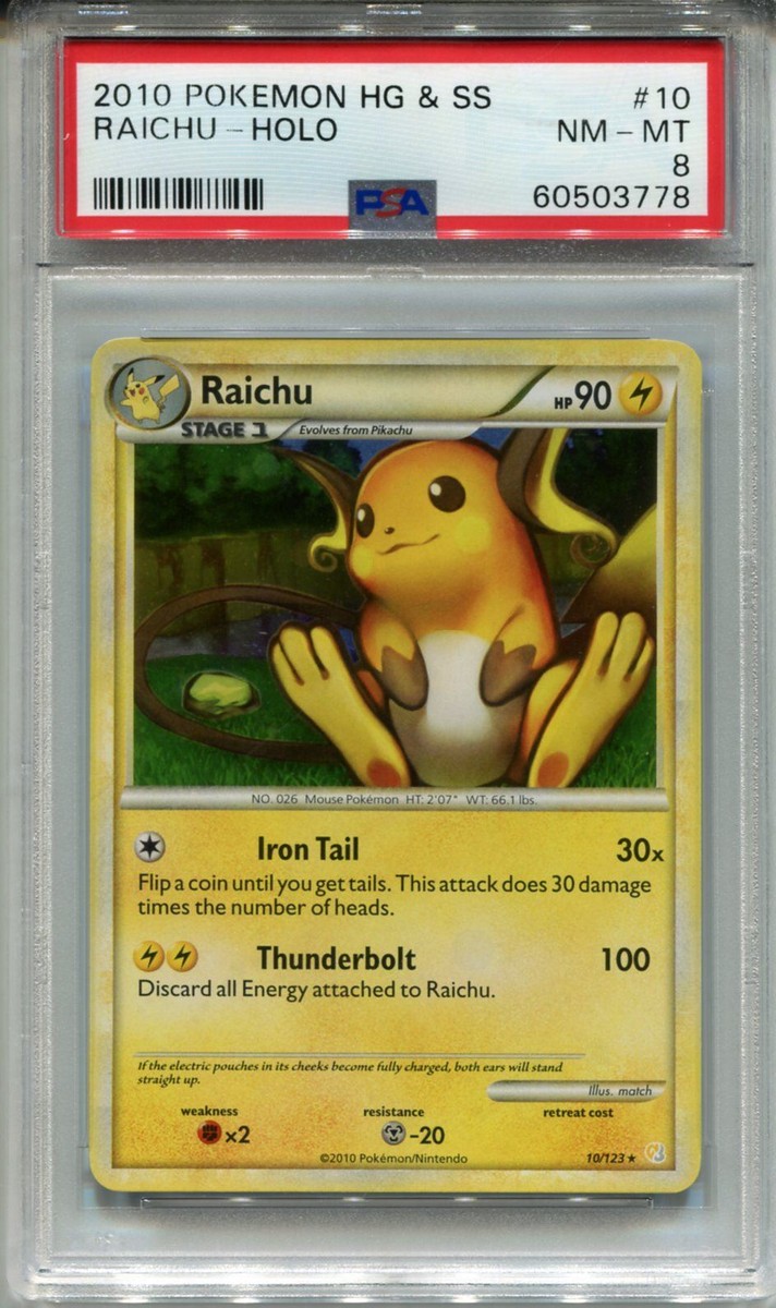 Pokemon Heartgold & Soulsilver #10 Raichu Holo PSA 8 | eBay