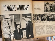 Carbine Williams, James Stewart, Five Page Vintage Clipping, a