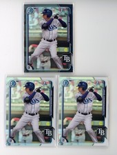 JAKE CRONENWORTH 2015 Bowman Chrome Draft Asia/Refractor/base Lot 7 RAYS/PADRES