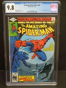 MARVEL-COMICS-AMAZING-SPIDER-MAN-200-1980-CGC-9-8-WHITE-PAGES-ORIGIN-RETOLD