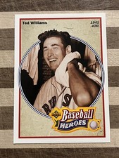 1992 Upper Deck Baseball Heroes Ted Williams Card #29