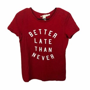 red and white graphic tee womens