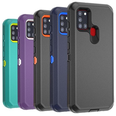 For Samsung Galaxy A21S A21 A12 5G Case Hybrid Shockproof Defender Armor  Cover