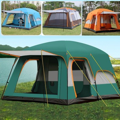 8-12 Person Instant Tent Outdoor Cabin Family Portable Camping Shelter Portable
