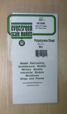 N .020 Car Siding 3 1/4" Spacing Evergreen 2020 Scale Models Polystyrene