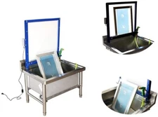 Screen Printing Washout Tank Screen Frame Washing Booth with Backlight LED Panel