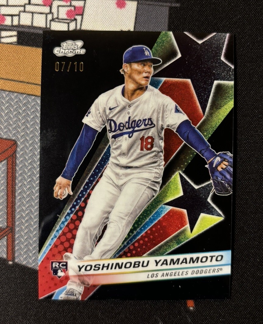 2024 Topps Cosmic Chrome Yoshinobu Yamamoto Black Eclipse