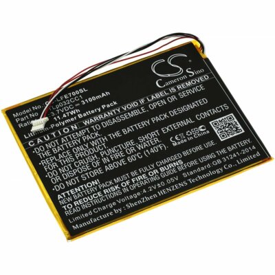 Akku für Tablet Leapfrog Epic 7 / 31576 3,7V 3100mAh/11,5Wh Li-Polymer Schwarz