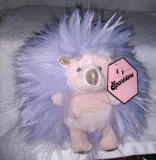 FAO Schwarz Sparklers Lavender Hedgehog Plush 6" NWT