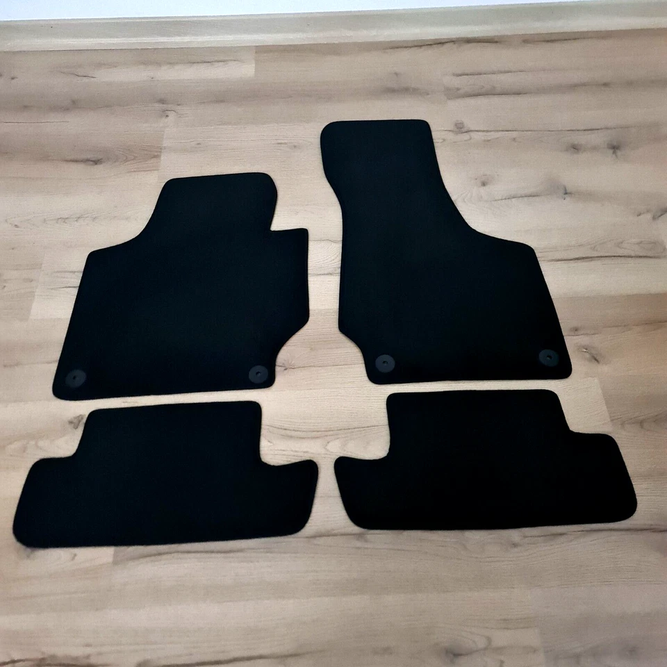 Car Floor Mats Velour for Audi TT 2006 2014 Black Carpet Waterproof Auto Liners - Imagem 2 de 4