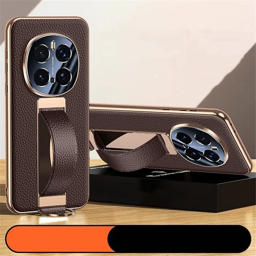 Premium Cowhide Leather Case for Honor Magic 7 Pro Magic 7 Wristband Back Cover - 第 2/19 張圖片