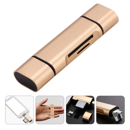 USB Type Dual Slots Adapter for Computer Laptop Phone USB Type
